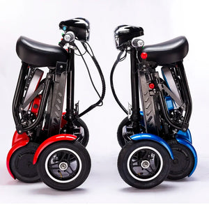 Foldable Travel 4Wheel Electric Scooter Convenient For Elderly Travel Mobility Scooter