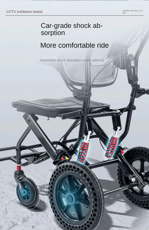 Wheelchair folding lightweight