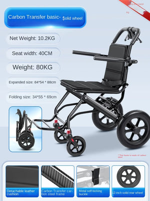 Wheelchair folding lightweight