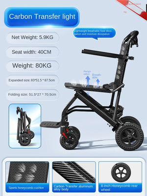 Wheelchair folding lightweight