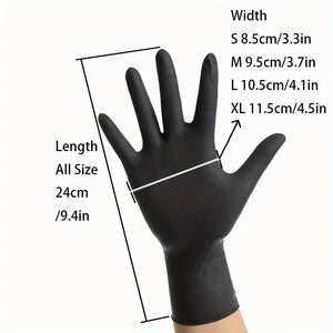 Black Nitrile Disposable Gloves