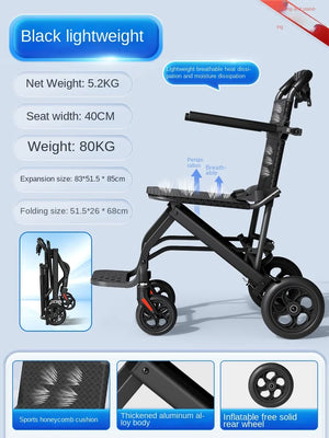 Wheelchair folding lightweight