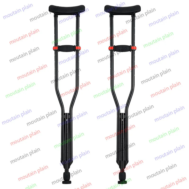 Aluminum Alloy Axillary Crutch Non-Slip Double Crutches