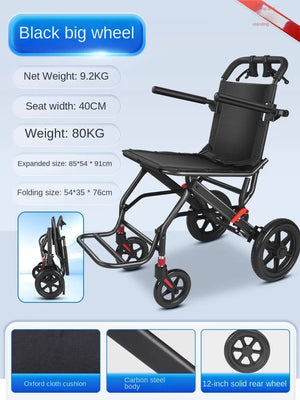 Wheelchair folding lightweight