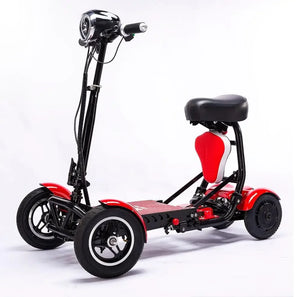 Foldable Travel 4Wheel Electric Scooter Convenient For Elderly Travel Mobility Scooter