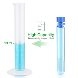 50 Pcs Glass Test Tube Lab Tubes Vials