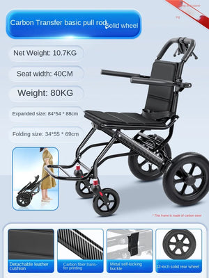 Wheelchair folding lightweight