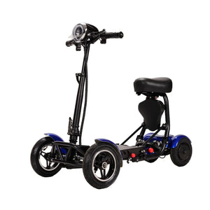 Foldable Travel 4Wheel Electric Scooter Convenient For Elderly Travel Mobility Scooter